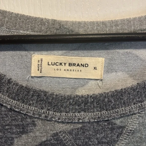 459-Lucky Brand Cloud Jersey Sweatshirt Dress- camo size XL - Picture 5 of 7